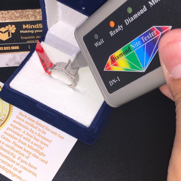 Designer REAL DIAMOND custom ring NOT CZ best gift - Picture 6 of 8